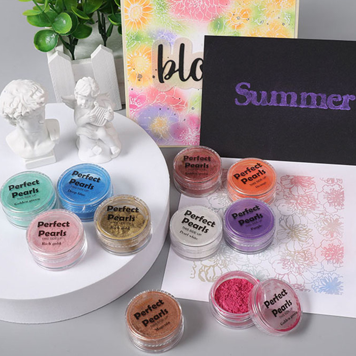 Diy pearl powder pigment bronzing powder glitter for greeting card decoration Featured Image