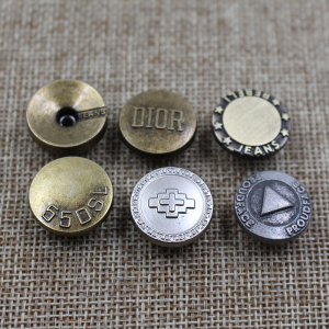 High quality customize logo alloy 18mm hlau ntau hom ris tsho khawm rau khaub ncaws