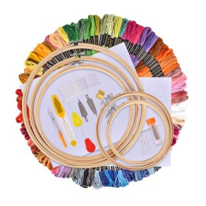 AEHK220801 Cross Stitch Tool Embroidery Starter Kits kwa Oyamba Akuluakulu