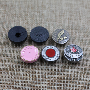 Mataas na kalidad na customize na logo alloy 18mm metal iba't ibang uri ng jeans button para sa damit