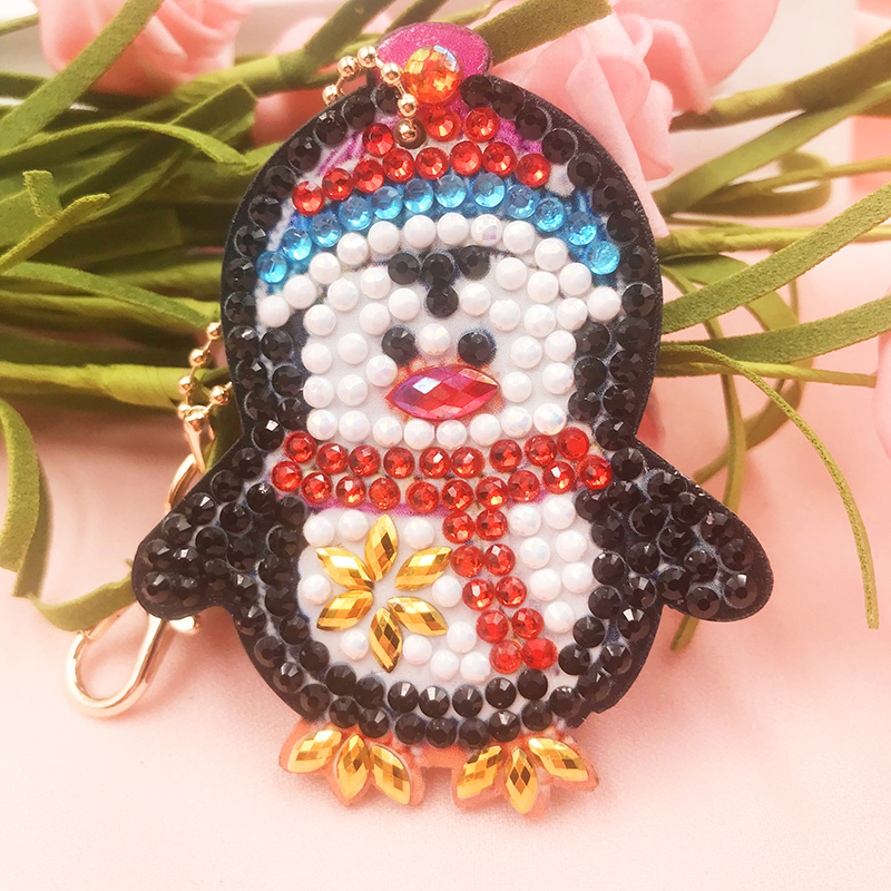 China wholesale Nightmare Before Christmas Diamond Painting Suppliers –  Handmade Diamond Keyring Diamond Mosaic Kit Rhinestone Pendant Gift – JS Crafts