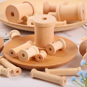 Wooden Empty Spool Empty Thread Spools