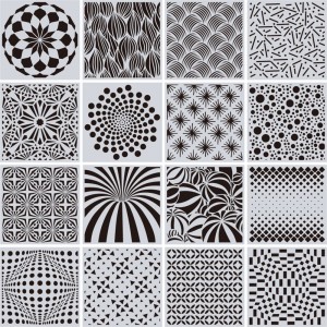Уметнички цртање на подот декор DIY ѕидно сликарство Геометриски шаблон матрици