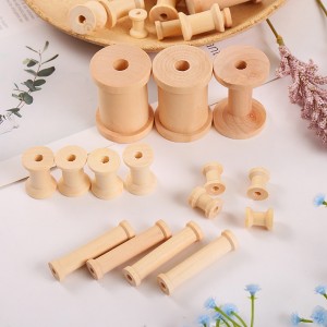 Wooden Empty Spool Empty Thread Spools