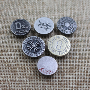 High quality customize logo alloy 18mm hlau ntau hom ris tsho khawm rau khaub ncaws