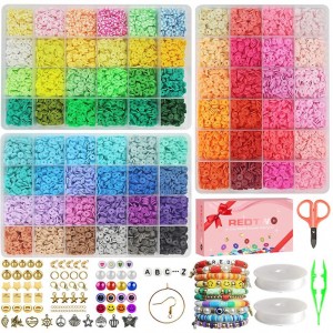 HB2301 Heishi Beads Polymer Clay Spacer 6mm Disk Flat Beads rau Surfer Chocker Necklace Bracelet Earrings Jewelry Making