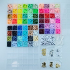 HB2301 Heishi Beads ፖሊመር ክሌይ ስፔሰር 6ሚሜ የዲስክ ጠፍጣፋ ዶቃዎች ለሰርፈር ቾከር የአንገት አምባር የጆሮ ጌጦች መስራት