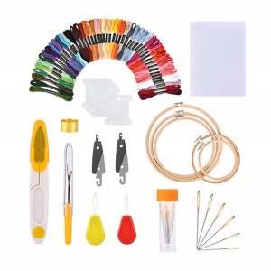 AEHK220801 Kits de démarrage de broderie d'outils de point de croix pour adultes débutants