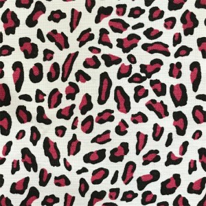 Héich Qualitéit Leopard Print Klebstoff Sticker Label Selbst Stoff Sticker