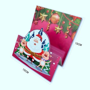 Lag luam wholesale tshiab christmas txais tos phaib DIY 5D pob zeb diamond painting rau khoom plig