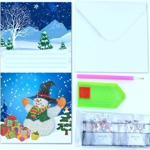 Wholesale 5d Diy diamond painting greeting holiday card for gift