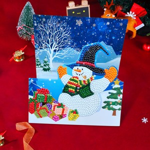 Lag luam wholesale 5d Diy pob zeb diamond painting txais tos hnub so daim npav rau khoom plig