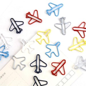 Wholesale airplane shape metal paper clips for scrapbooking