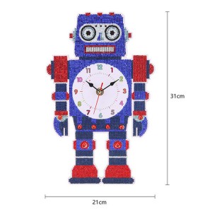 Naujas roboto deimantų rankdarbių rinkinys „pasidaryk pats“ laikrodžiui