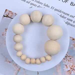 Natural Round Wooden Beads for Jewelry Making