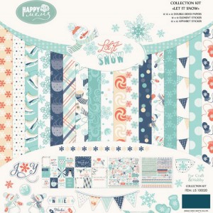 ASPD001 Winter Design Double-sided Printed Scra...