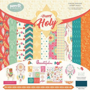 ASPD004 Happy Holy Theme Scrapbook Paper բարձիկներ Գրանցամատյանների համար