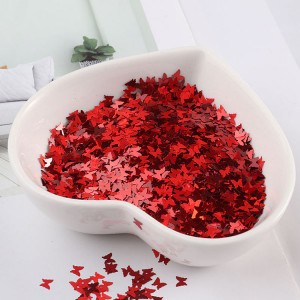 I-5mm Laser Sequins PET/PVC Star Shape Sequin Yokuthunga ubuciko bomshado Ukuhlobisa Izingubo Ezinhle ZeScrapbook