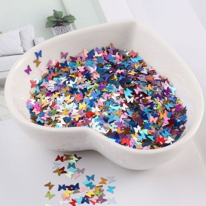 5mm Laser Sequins PET/PVC Star Forma Sequin Għall-Ħjata Inġenji tat-tieġ Fancy Dress Scrapbook Decor