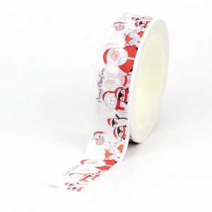 5mm Christmas wholesale custom printed washi tape for Scrapbooking Party Decor Art Decor