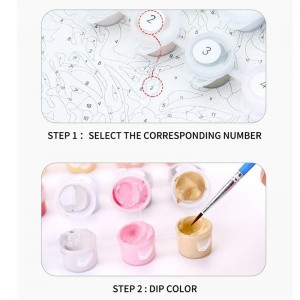 Wholesale DIY unicorn acrylic painting by numbers for home decoration