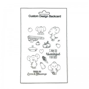 Wholesale most popular cute mouse shape clear stamp