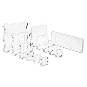 High quality transparent stamp pad clear acrylic block for stamping