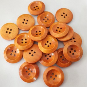 wood button coat suit button series with round wooden button