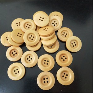 série de boutons de costume de manteau de bouton en bois avec bouton en bois rond