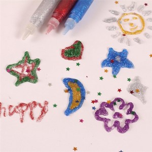 Glitter-liimikomplekt Laste maalimisvahendid