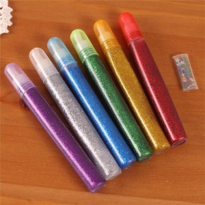 Glitter Glue Teeb Me Nyuam Painting Cov cuab yeej