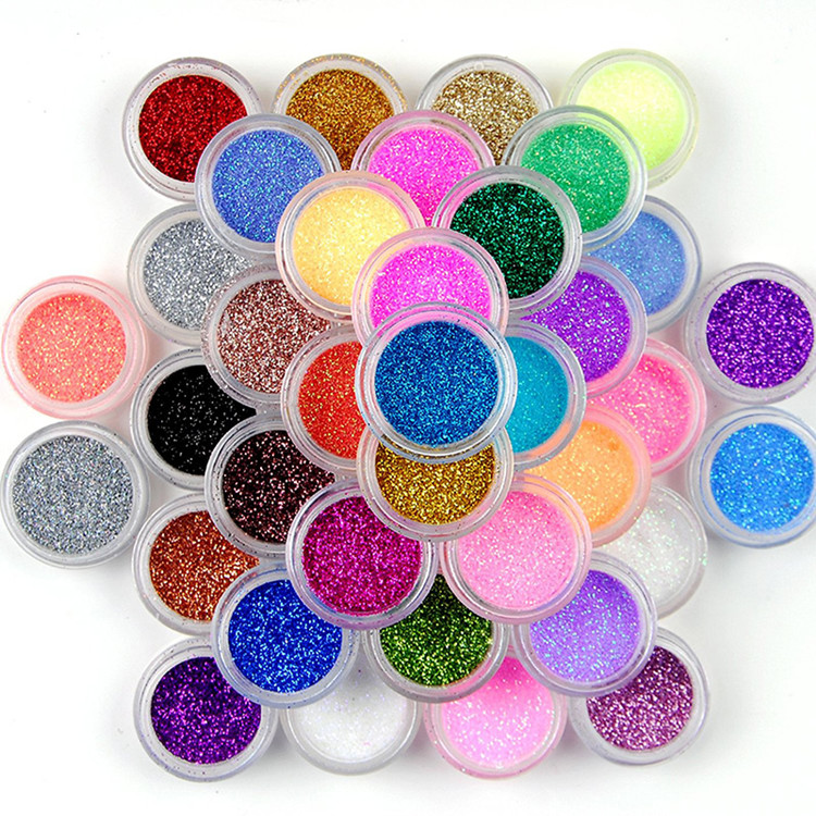 OEM DIY Multi Colors Fine Glitter Nail Glitter Powder for Decoration ...