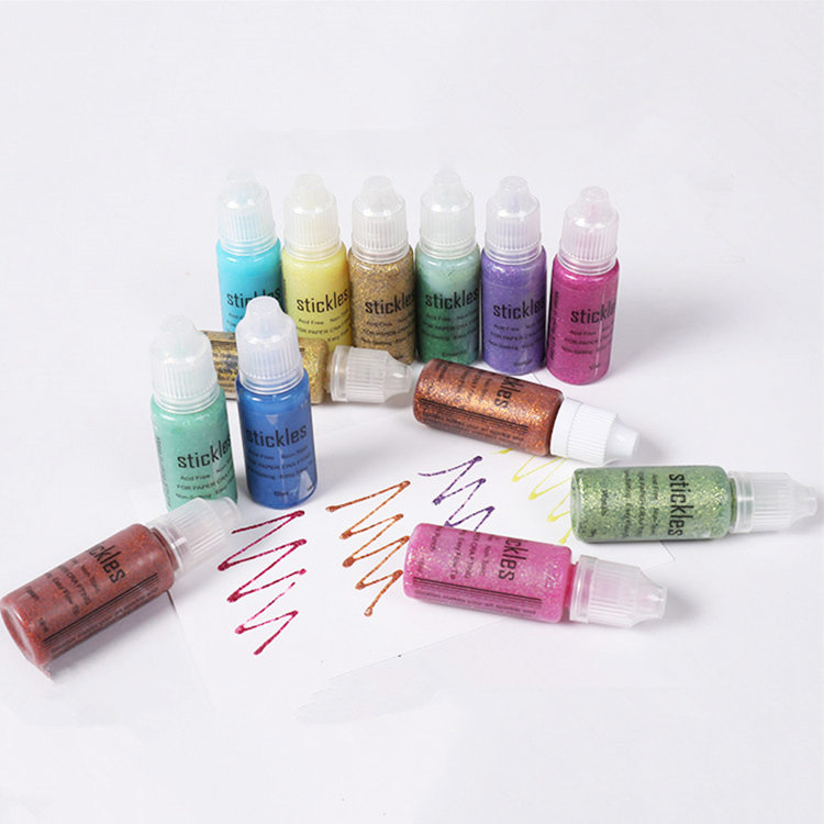 OEM High quality sparkle stickles glitter glue for scrapbooking