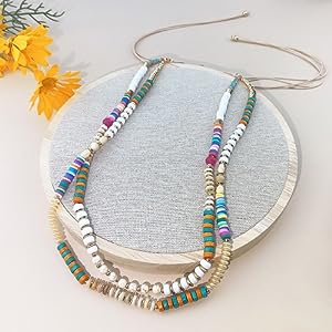 heishi beads necklace