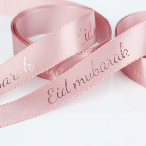 Ribbon Pure Colors Double Faced Softly Smooth Customized Printed Logo