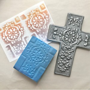 DIY moldable pad stamping foam for scrapbooking