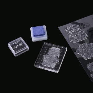 DIY different size transparent acrylic clear stamp block for stamping