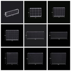 DIY different size transparent acrylic clear stamp block for stamping