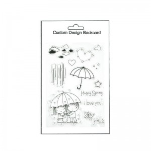Happy spring love theme clear stamp for scrapbooking