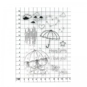 Happy spring love theme clear stamp for scrapbooking