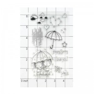 Happy spring love theme clear stamp for scrapbooking