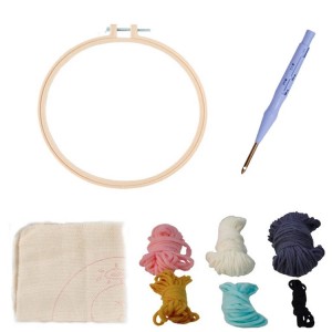 BPN005 Custom Pattern Embroidery Starter Punch Needle Kits for DIY