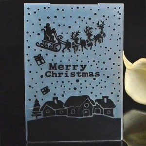 Սուրբ Ծննդյան DIY օրինակ թղթի գրանցամատյանի դաջված թղթապանակ