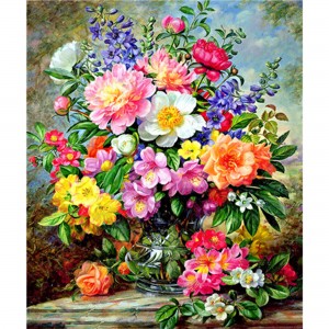 BA-002 DIY 5D Pob Zeb Diamond Painting Cov Khoom Siv rau Cov Neeg Laus, Pob Zeb Diamond Art Dotz Hnub Yug Khoom Plig, Round Tag Nrho Rau Kev So thiab Tsev Phab Ntsa Decor