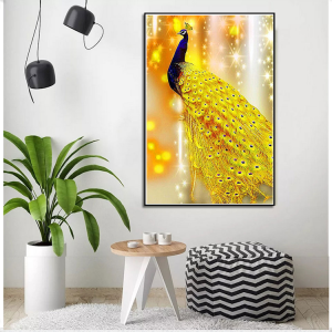 BA-003 DIY 5D Pob Zeb Painting Cov Khoom Siv rau Cov Neeg Laus, Pob Zeb Diamond Art Dotz Hnub Yug Khoom Plig, Round Tag Nrho Rau Kev So thiab Tsev Phab Ntsa Kho
