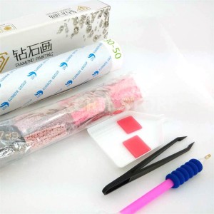 BA-001 DIY Puv Laum 5D Pob Zeb Diamond Dots Paintings nrog Pob Zeb Diamonds Lub pov haum Arts Crafts Pob Zeb Diamond Duab